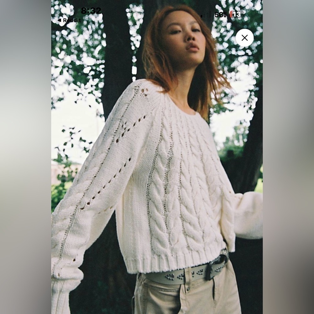 Free People Sandre Pullover size large - NWOT